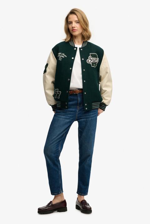 Actual product image Superdry Patched Varsity Bomber Jkt (L)