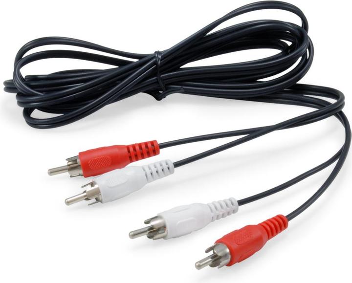 equip 2 Cinch Stecker auf Stecker Stereo Audiokabel (2.50 m, Cinch)