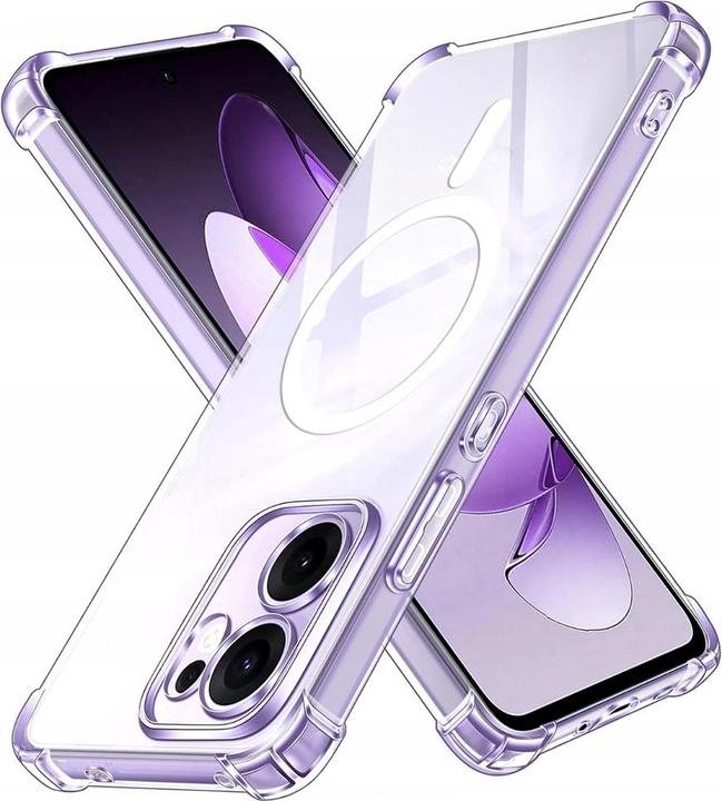 Actual product image Techsuit - Shockproof Clear Silicone MagSafe - Oppo Reno13 F 4G / Reno13 F 5G / Reno13 FS 5G - Clear