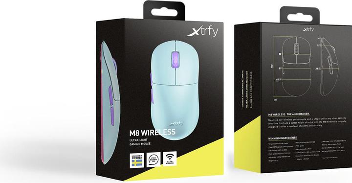 Actual product image CHERRY xtrfy M8 (Cable, Wireless)