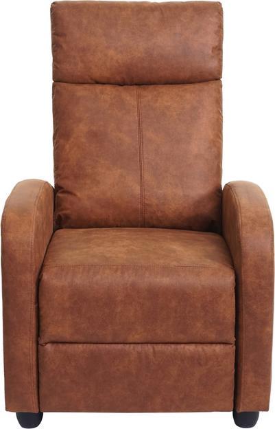 Immagine prodotto Swisshandel24 Poltrona TV HWC-F76, poltrona reclinabile, funzione reclinabile regolabile in tessuto/tessuto vint