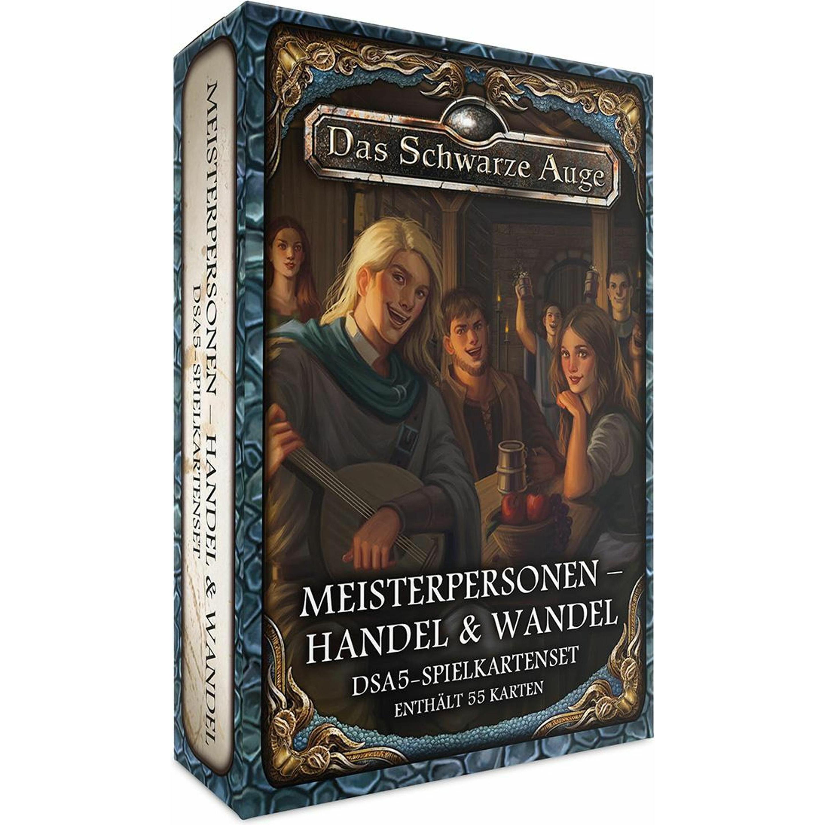 Ulisses Spiele Set di carte da gioco DSA5 - Master Persons: Commercio e cambiamento, 55 carte (DE Edition) (Tedesco)