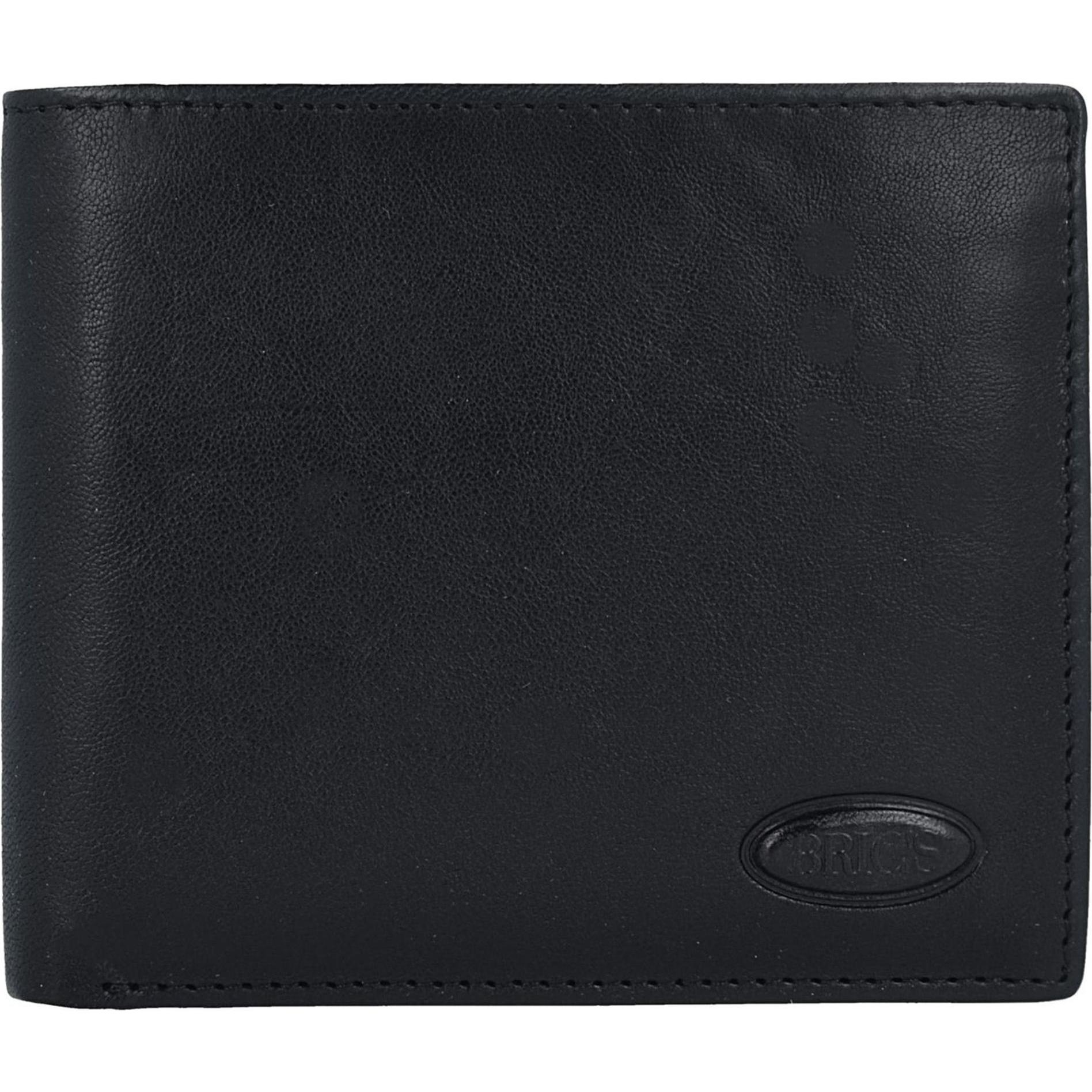 Brics, Herren, Portemonnaie, Monte Rosa Geldbörse RFID Leder 11,5 cm, Schwarz