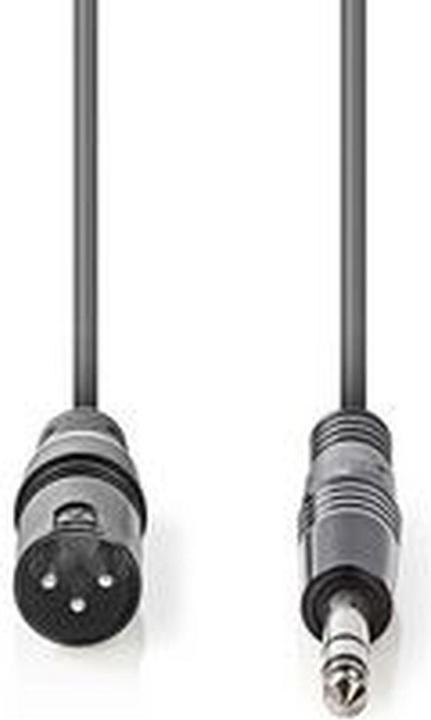 Actual product image Nedis Audio cable XLR compensated, 3-pin, male - XLR (5 m, XLR Cables)