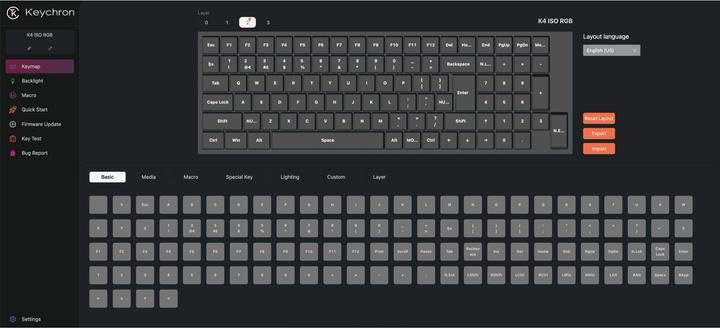 Actual product image Keychron K4 QMK (Version 3) (CH, Wireless, Cable)