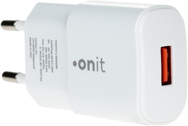 Produktbild Onit USB-Wandladegerät QC3.0 18 W Weiss (18 W)