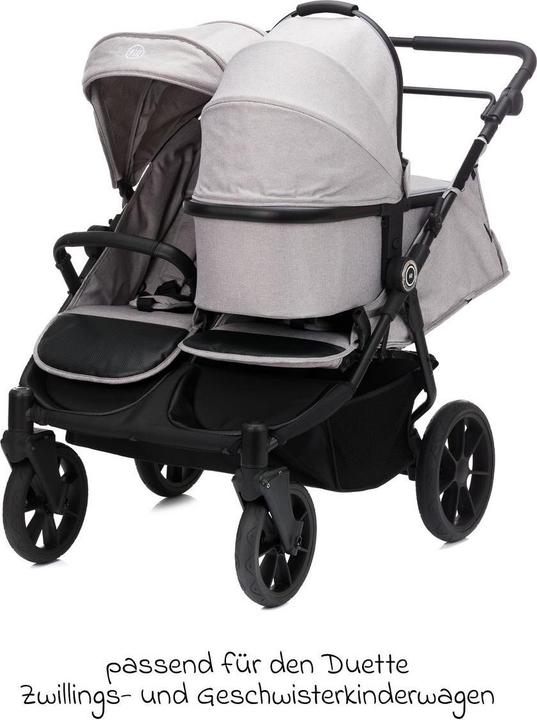 Produktbild Fillikid Babywanne S300 - für Zwillingsbuggy S-131 - Duette - grau