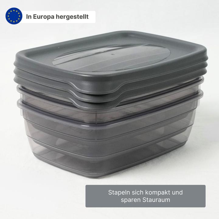 Produktbild Hobby 3er-Set Boxen Aufbewahrungsdosen Meal-Prep-Dosen Frischhaltedosen (2 l)