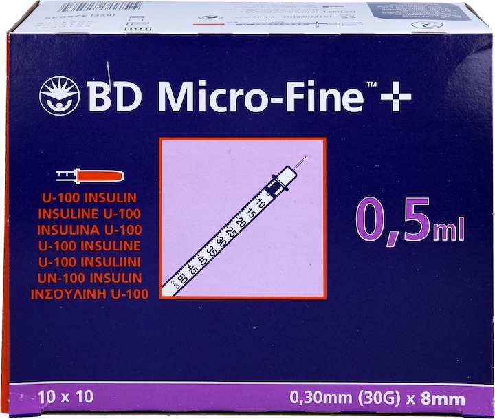 Image du produit BD + U100 Seringues à insuline (Seringue d'insuline)