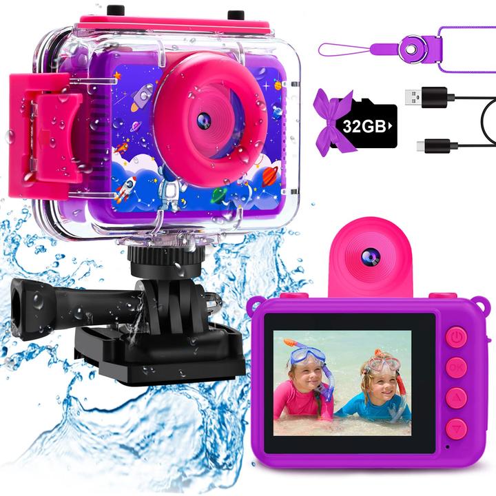 Actual product image Gktz Underwater Camera, Dark Purple