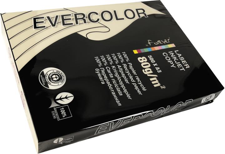 Actual product image Clairefontaine Multifunctional paper evercolor RC A3 420x297mm 80g/qm ivory PU=500 sheets (80 g/m², 500 x, A3)