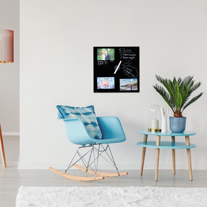 Actual product image Relaxdays Magnetic Dry Erase Board (Magnet board, 40 x 0.4 x 40 cm)