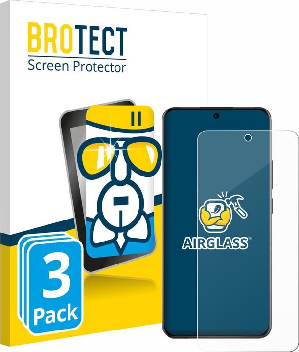Immagine prodotto BROTECT Vetro protettivo Pellicola protettiva vetro Pellicola protettiva schermo trasparente (3 Pezzo/i, Realme 12 Pro+)