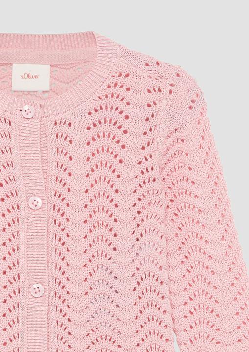 Immagine prodotto S.Oliver Strickjacke Weiche Strickjacke mit Ajourmuster (68)