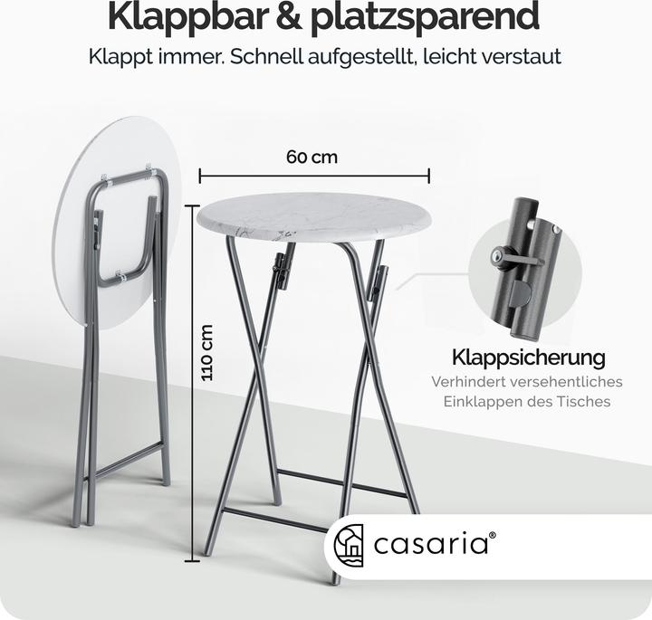 Image du produit Casaria Table haute (60 cm)