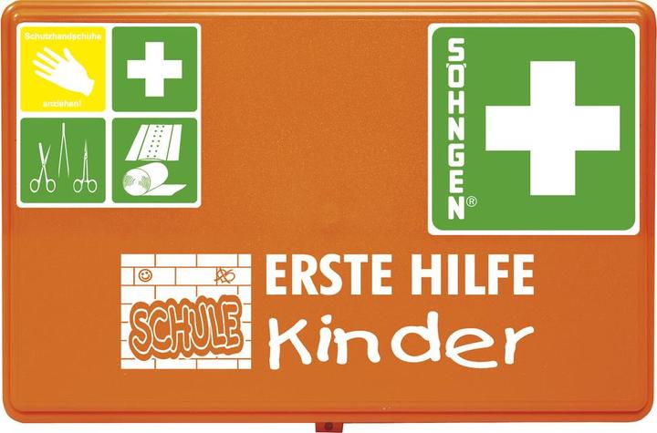 Söhngen Erste Hilfe Koffer SCHULE Masse: 26 x 16 x 8 cm (B x H x T) Farbe: orange (First Aid Kit)