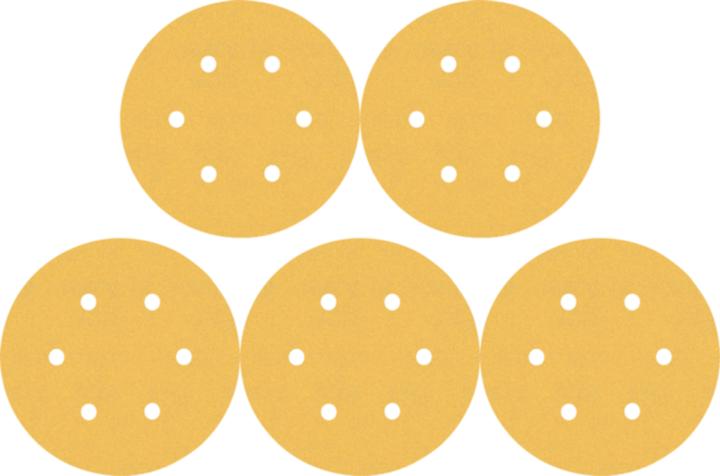 Immagine prodotto Bosch Professional Zubehör Expert C470 Carta vetrata a 6 fori per levigatrice rotorbitale, 150 mm, G 80, 5 pz. (80)