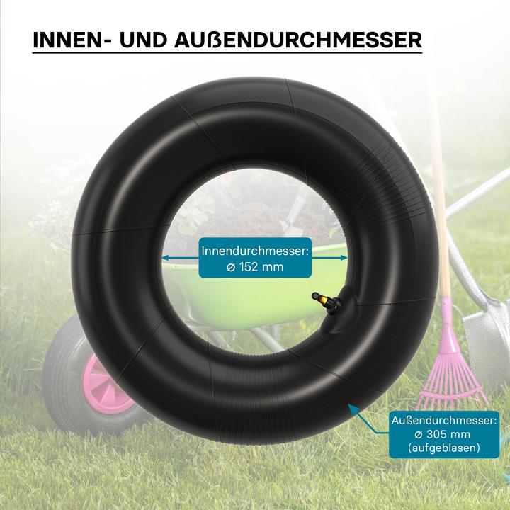 Produktbild Wiltec Schlauch Luftschlauch Rasenmäherreifen TR87 13x5.00-6 Rasentraktor Aufsitzmäher (Rasentraktor, Gartenmaschinen Ersatzteile)