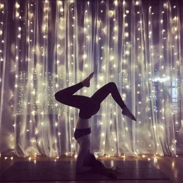 Image du produit Esmée LED Deko USB Draht Lichterkette Vorhang Beleuchtung 3x2m (3 m)