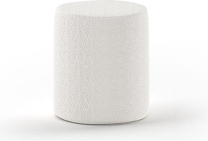 Vipack Moon Pouf Boucle Blanc