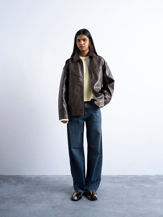 Actual product image Spokey Fly-Away Kragen Jacke Lederjacke (XS)