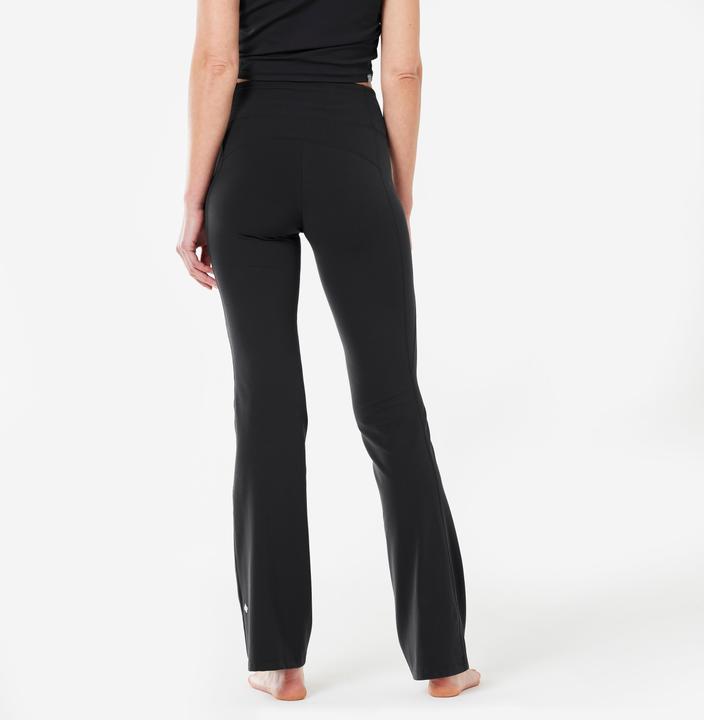 Actual product image Kimjaly Leggings Ladies Yoga Flare Pants Dyn - black