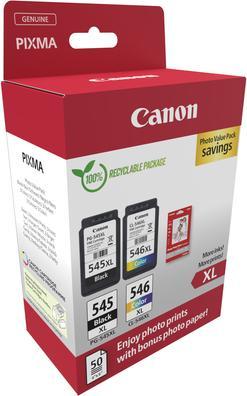 Actual product image Canon PG-545XL/CL-546XL Photo Value Pack (M, C, Y, FC)