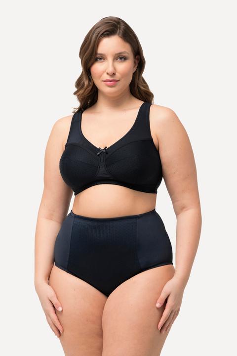 Actual product image Ulla Popken Jacquard Dot Wirefree Kelly Fit Support Bra (95 E)