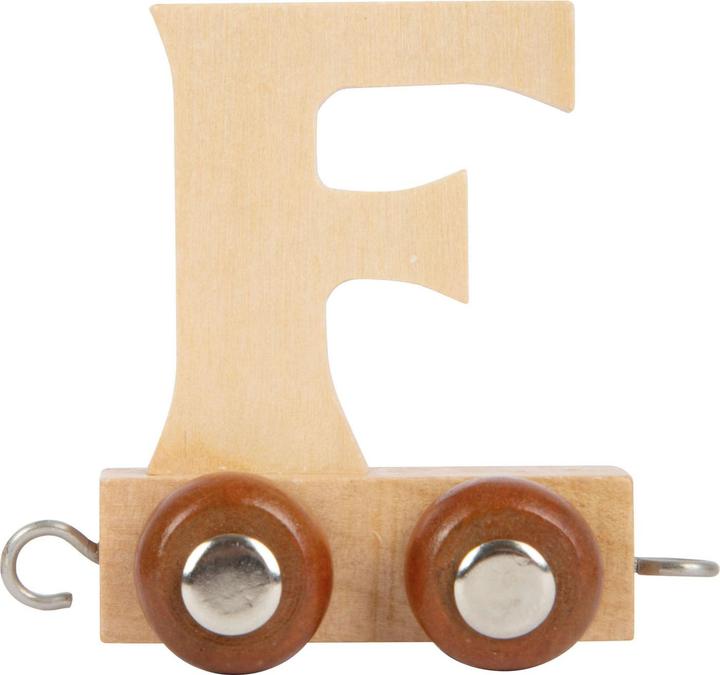 Actual product image small foot - Holzbuchstabenzug - F - 12 Stück