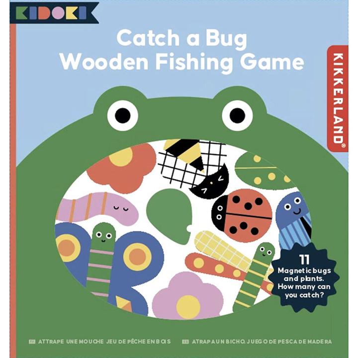 Immagine prodotto Kikkerland Catch a Bug Wooden Fishing Game (Inglese)