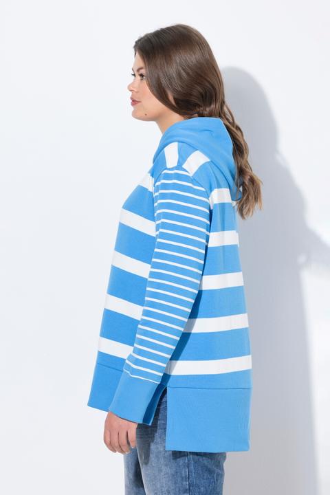 Actual product image Laurasøn Hooded Striped Long-Sleeve Sweatshirt (52)