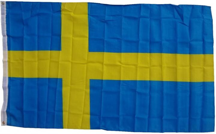 Actual product image trends4cents XXL Flag Sweden 250 x 150 cm flag with 3 eyelets 100g/m² fabric weight hoist flag