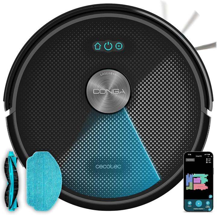 Cecotec Aspirapolvere Robot con Navigazione Giroscopica e App (7000 Pa, Panno)