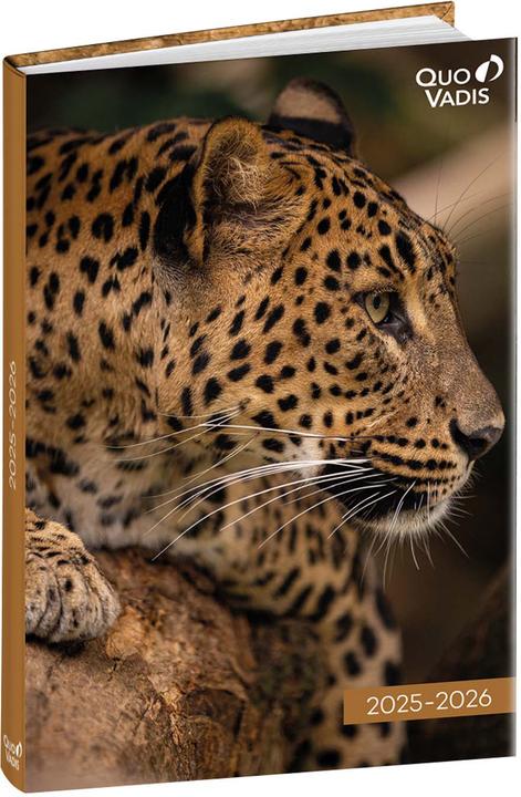 Quo Vadis Eurotextagenda Leopard 25/26 1282525Q 1T/1S 12M ML 12x17cm (12 x 17 cm, Englisch)