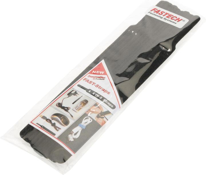 Produktbild Fastech ETK-5-3 Strap, schwarz, 13x200mm (Klettkabelbinder, 200 mm, 10 Stk.)