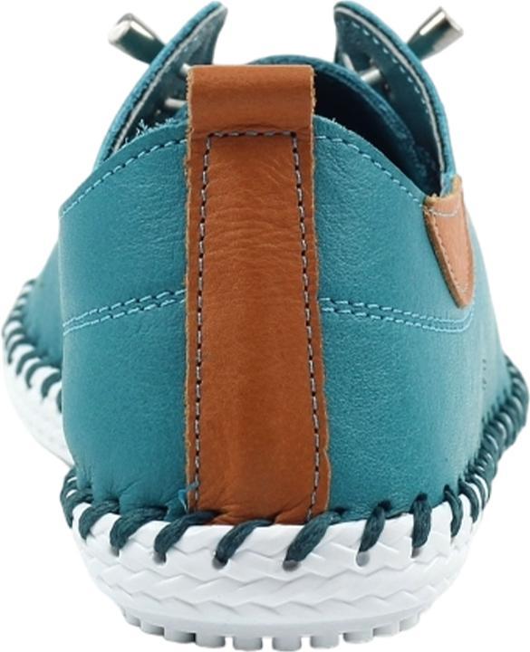 Actual product image Lunar Womens/Ladies St Ives Leather Plimsolls (36)