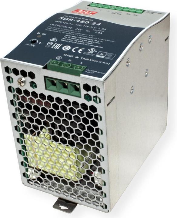 Actual product image MeanWell DIN rail power supply (DINRail)