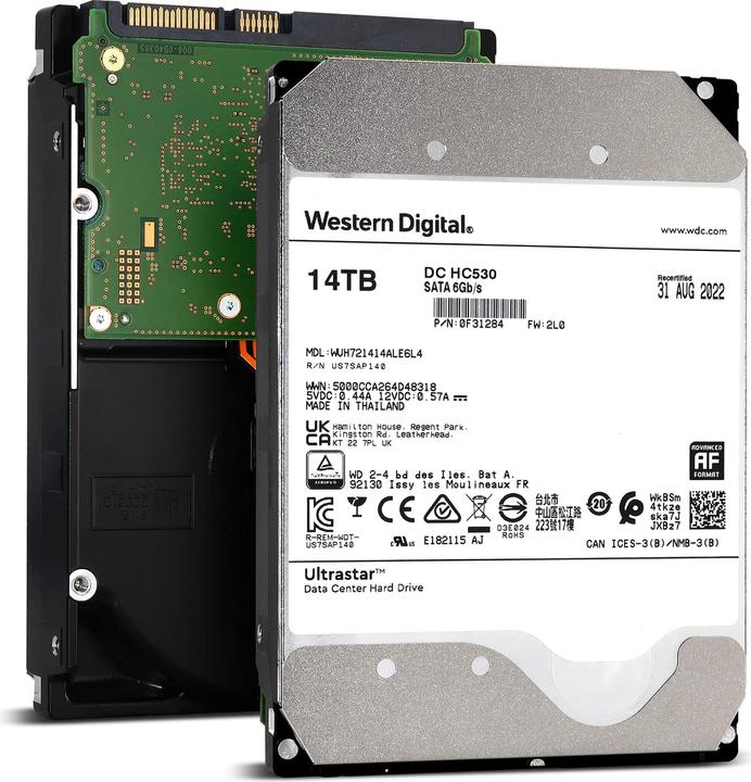 Produktbild WD Ultrastar DC HC530 (14 TB, 3.5", CMR)