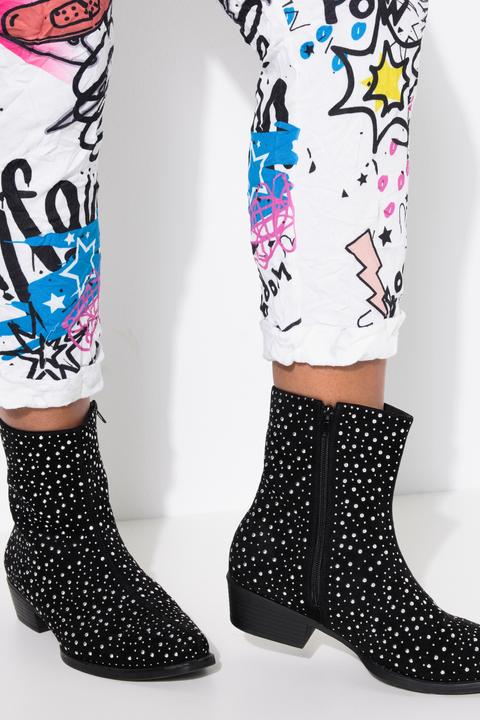 Produktbild Angel of Style Hose, Joggpants, Crinkle mit Grafitti, Elastikbund (46)