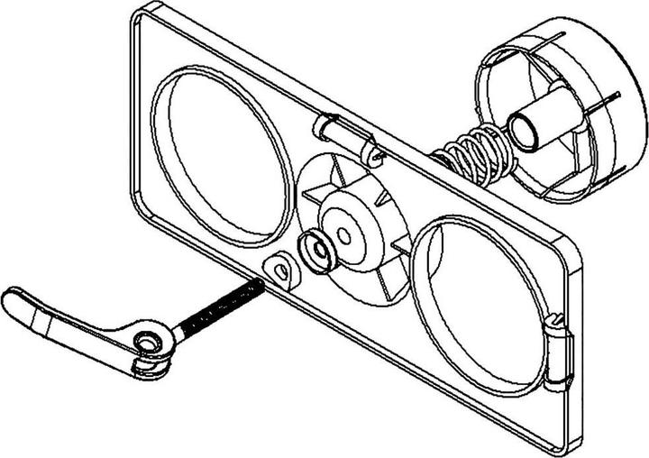 Primo Bohrschablone für Hohlwanddosen