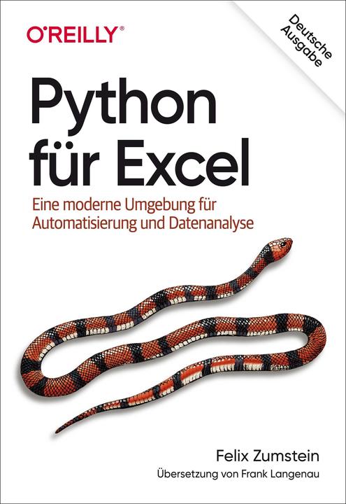 Produktbild Python für Excel (Deutsch, Felix Zumstein, 2022)