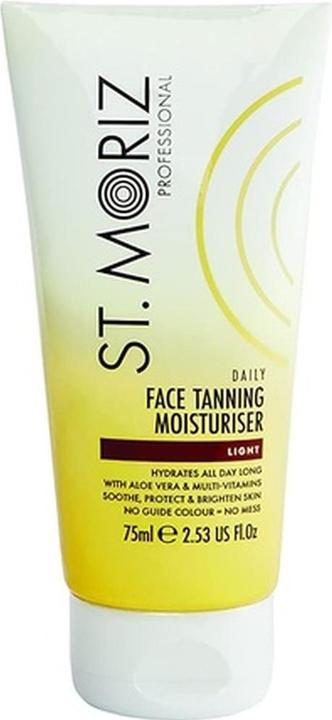 Actual product image St. Moriz Professional Face Tanning Moisturiser moisturizing day cream with aloe vera 75ml (Self tanning foam, 75 ml)