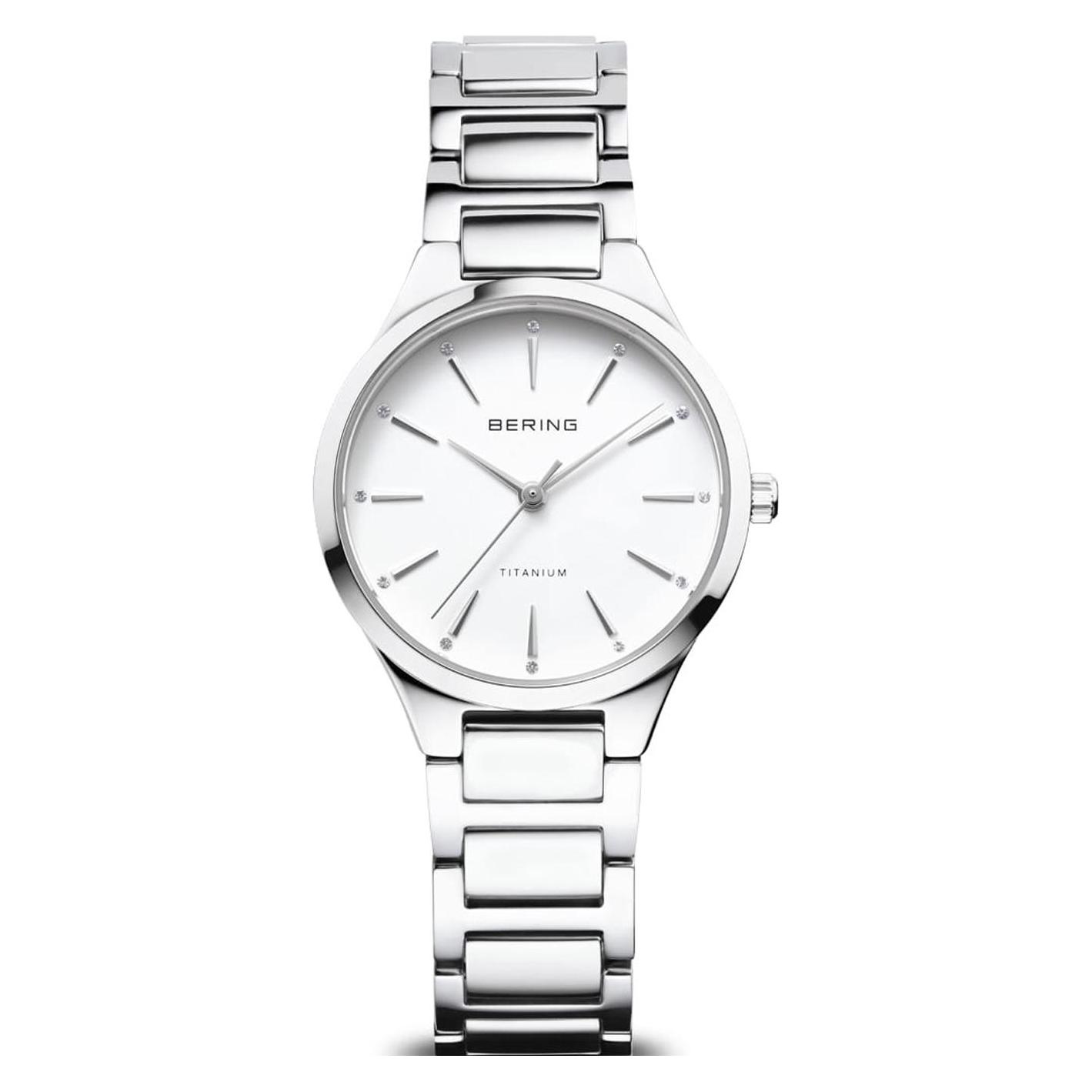 Bering, Horloge, Titanium, Zilver, (Analoog Horloge, 30 mm)