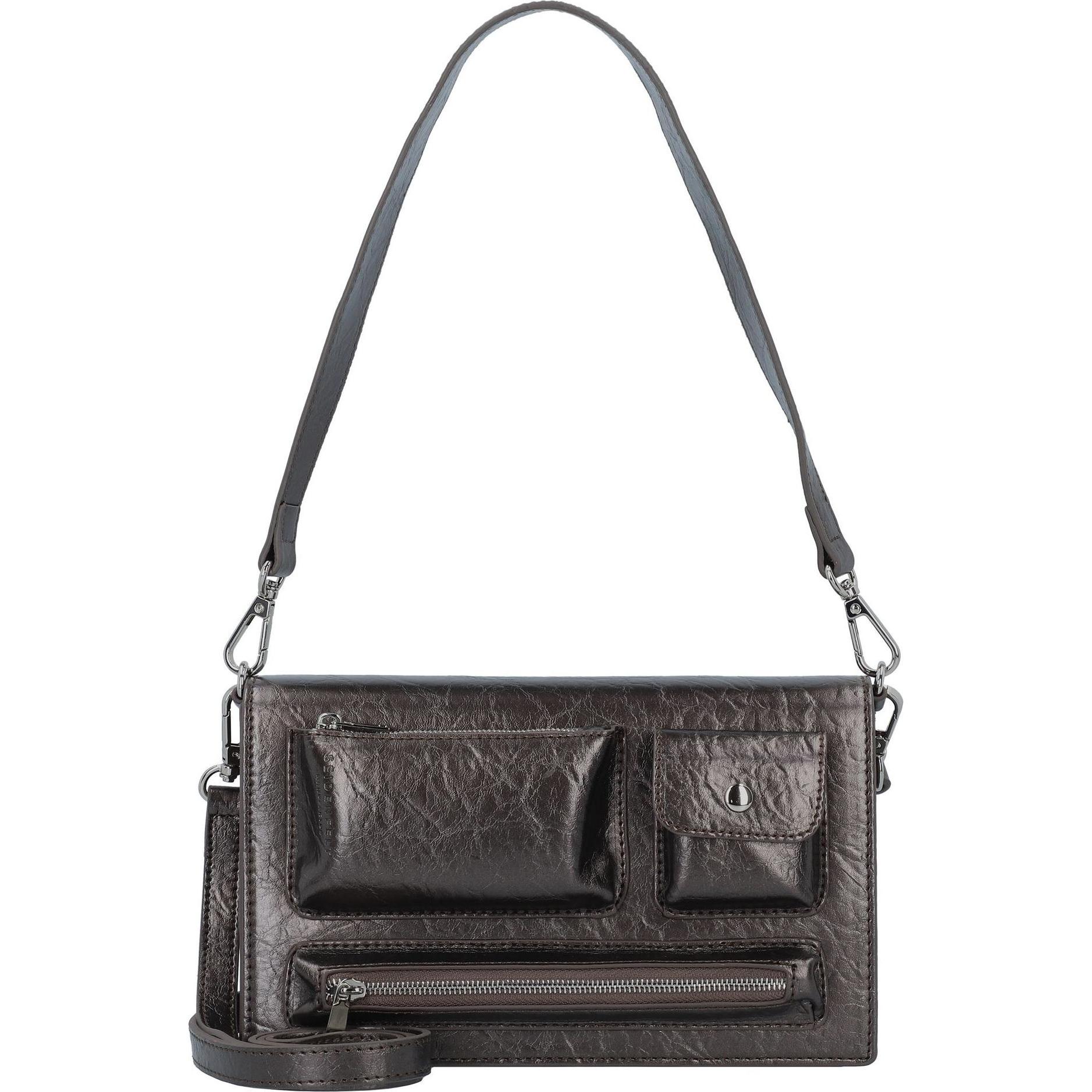 Seidenfelt, Handtasche, Liinaja Schultertasche 23 cm, Schwarz