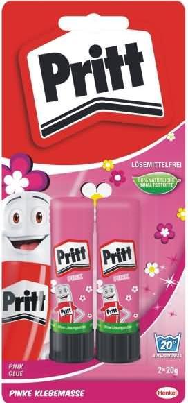 Actual product image Pritt Glue stick set Glitter 20 g, 2 pieces, Pink