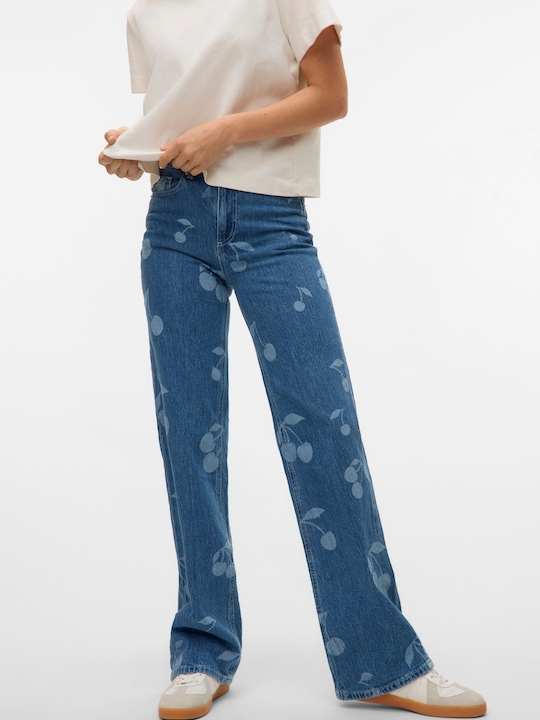 Produktbild Vero Moda VMTESSA Hohe Taille Weiter Beinschnitt Jeans Weit geschnitten (W28/L32)