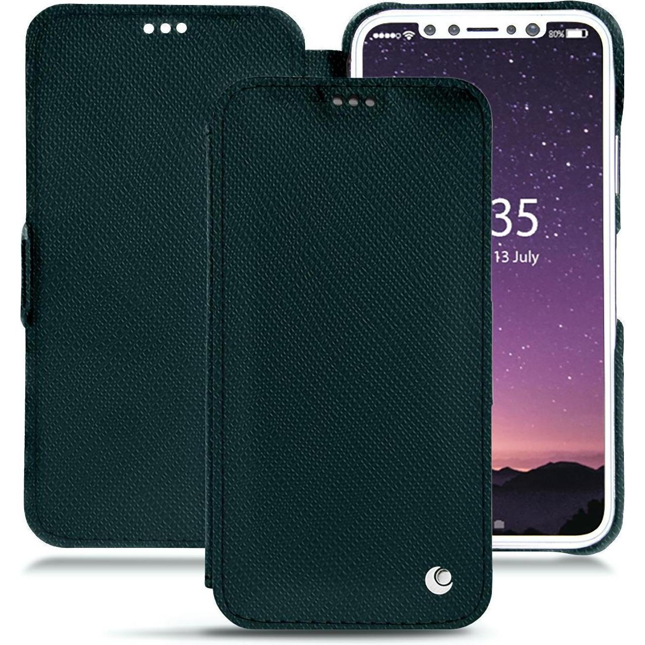 Noreve Lederschutzhülle Wallet (Apple iPhone 7 Plus), Smartphone Hülle, Braun