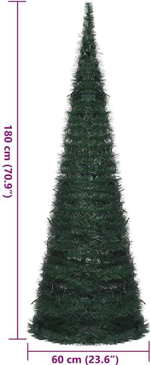 Actual product image vidaXL Pop-up-Weihnachtsbaum (180 cm)