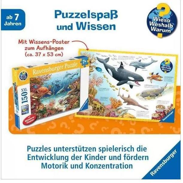 Actual product image Ravensburger Sea creatures on the coral reef (150 pieces)