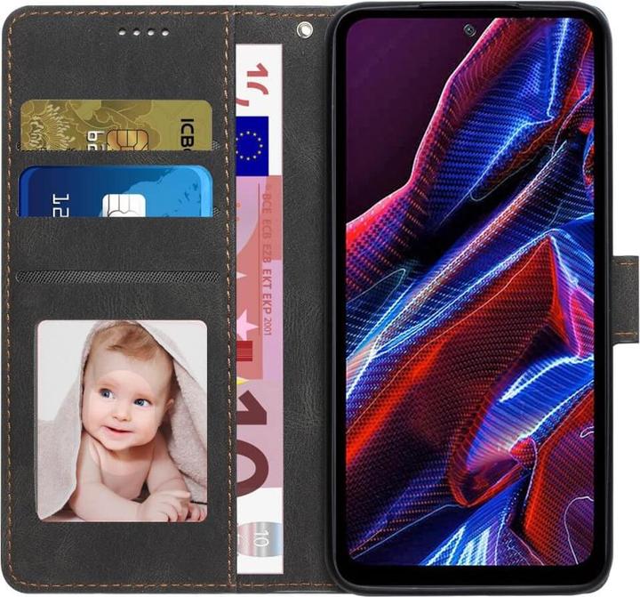 Actual product image Cover-Discount Xiaomi Redmi Note 12 Pro+ - Leather Case Cover black (Xiaomi Redmi Note 12 Pro+)